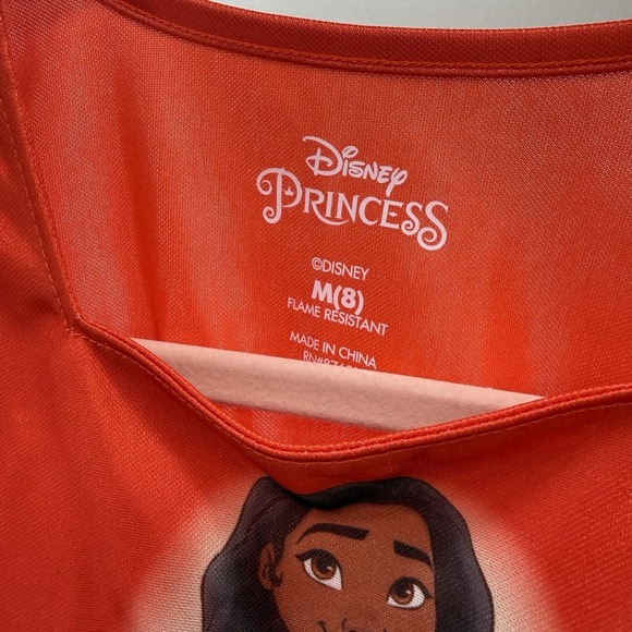 Disney Princess Moana Fantasy Costume Nightgown Gown Pajamas New Girl 8 - Picture 4 of 5